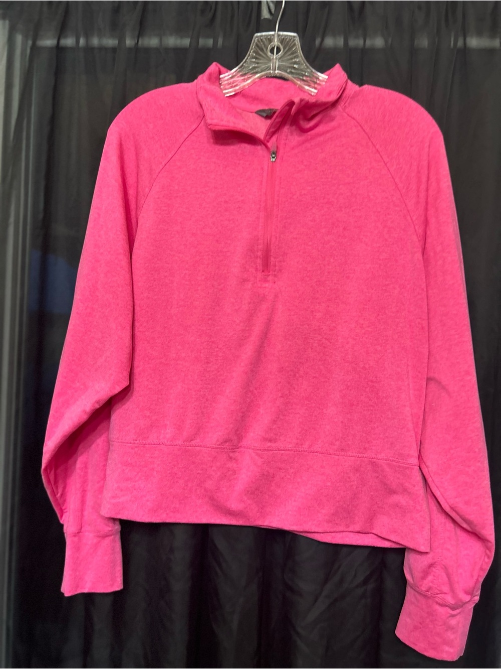 Danskin Hot Pink Quarter-Zip Pullover